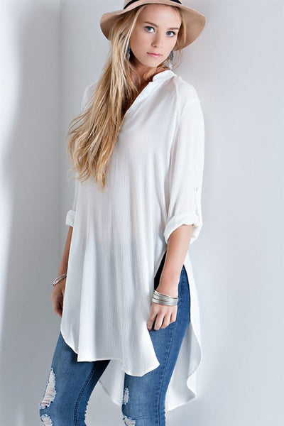 White Boyfriend Shirt