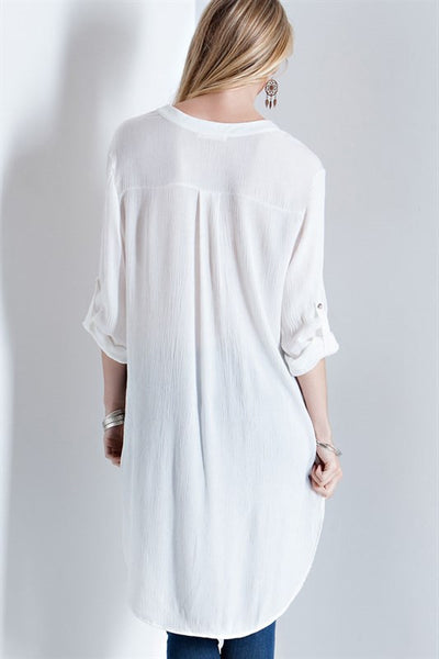 White Boyfriend Shirt