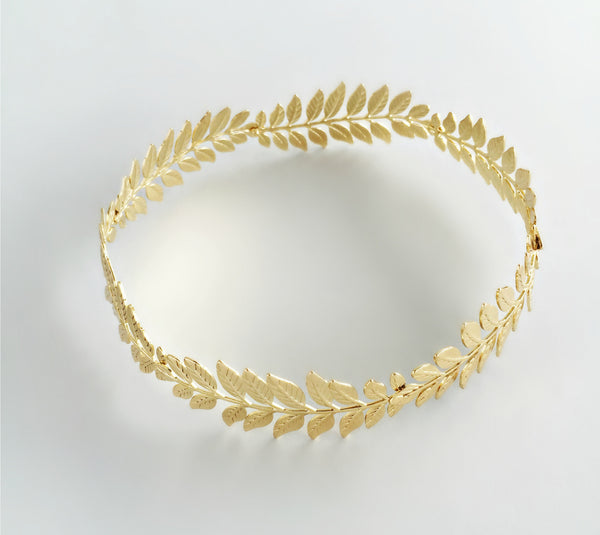 Aspasia Gold Leaf Crown