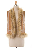 Magical Mongolian Desert Faux-fur Vest