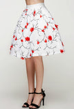 Japanese Gardenia Applique Skirt