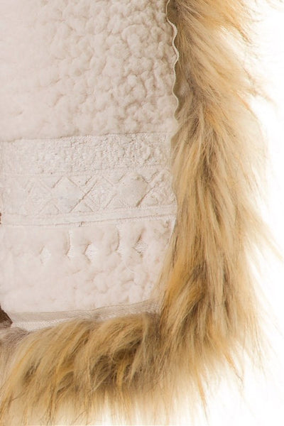 Magical Mongolian Desert Faux-fur Vest