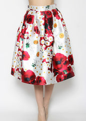Sienna Silk Floral Skirt
