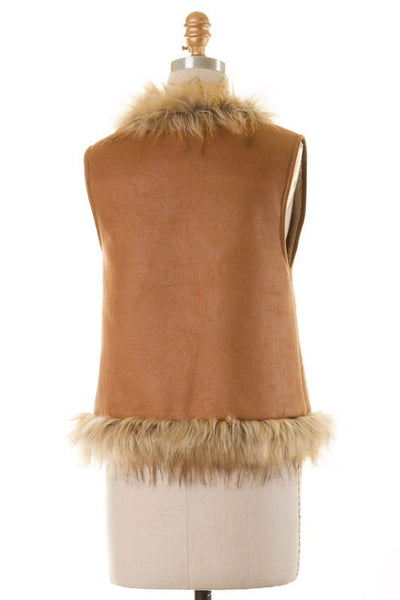 Magical Mongolian Desert Faux-fur Vest