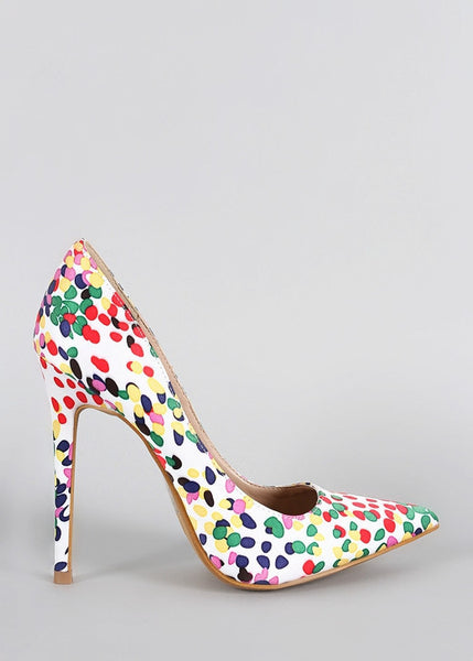 Dotted Parisian Afternoons Heels