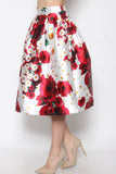 Sienna Silk Floral Skirt