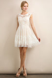 French Ivory Lace & Tulle Dress