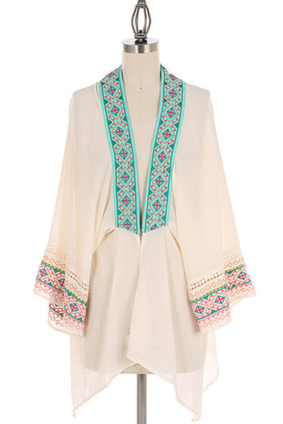 Embroidered Mesopotamian Princess Kimono