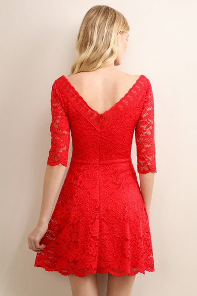 Red Audrina Dress