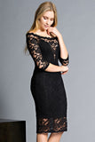 Sabrina Midnight Lace Dress