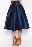 Royal Blue Silk Bow Skirt