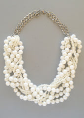 Elegant Clusters of Pearls Necklace