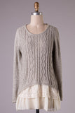 Emily Ruffles & Lace Sweater