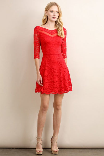Red Audrina Dress