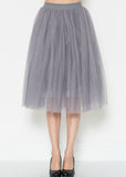 Heather Grey Tulle Skirt