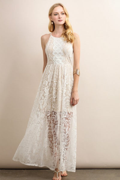 Peruvian Summer Lace Maxi Dress