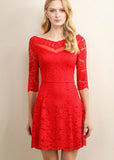 Red Audrina Dress
