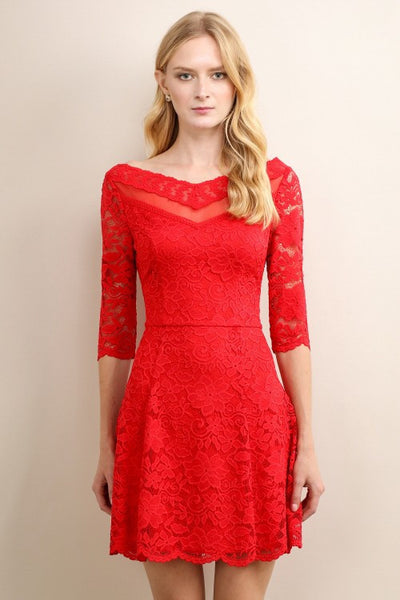 Red Audrina Dress
