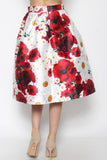 Sienna Silk Floral Skirt