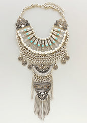 Antiqued Alexandria Statement Necklace - Handcrafted in NYC