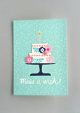 Applique Cake Birthday Card