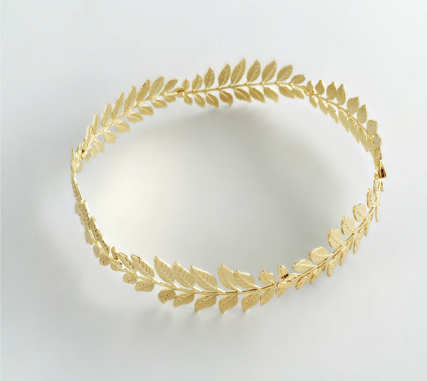 Aspasia Gold Leaf Crown