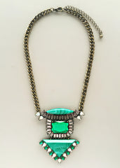 Emerald Art Deco Necklace