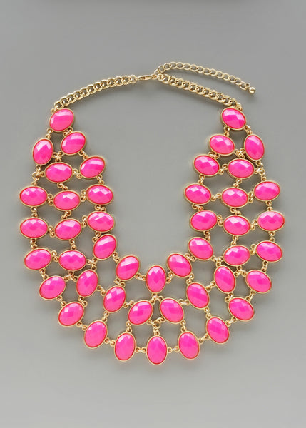 Hot Pink Jaipur Necklace