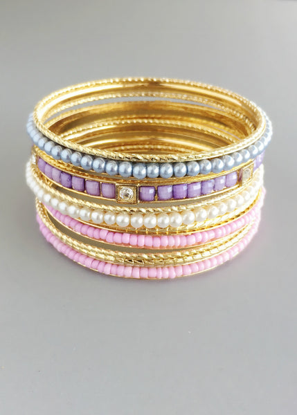 Darling Lavender Bangle Set