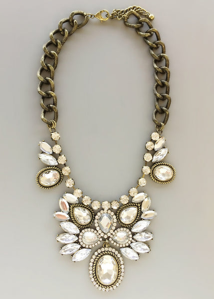 Midnight Chantilly Statement Necklace