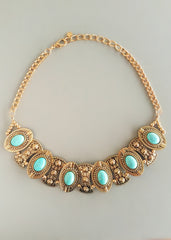 Golden Mesopotamia Relics Necklace