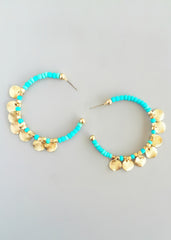 Grecian Summer Hoop Earrings