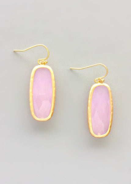 Rose Pink Quartz Earrings - Handcrafted in NYC