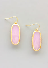 Rose Pink Quartz Earrings - Handcrafted in NYC