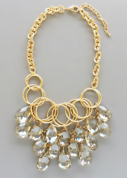 Gatsby Crystal Statement Necklace