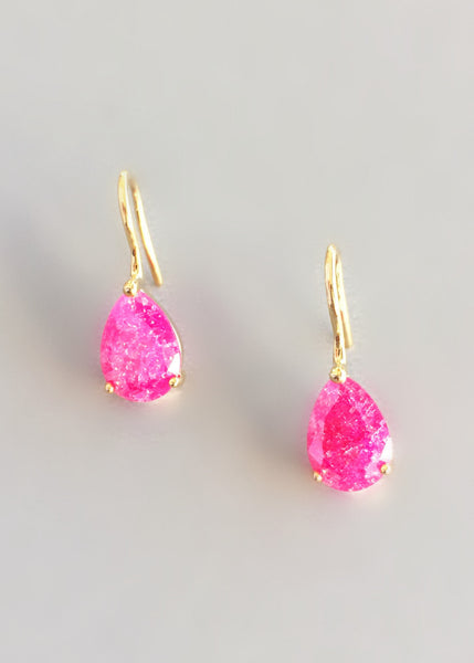 Polished Swarovski Earrings - Gold Plated