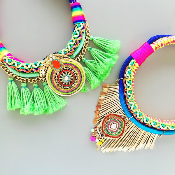 Kashi Neon Statement Necklace