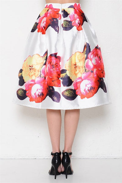 Silk Florals Ballroom Skirt