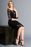 Sabrina Midnight Lace Dress