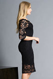 Sabrina Midnight Lace Dress